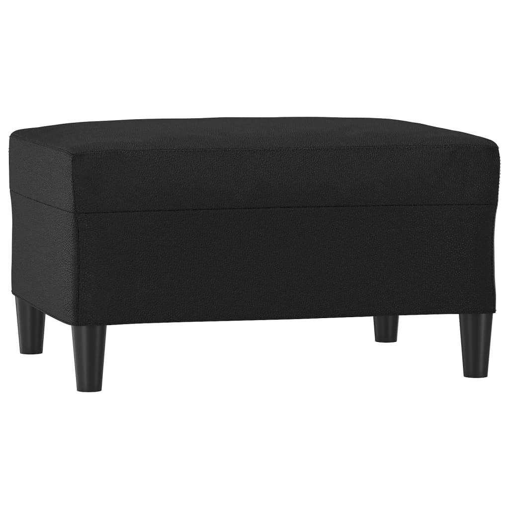 NNEVL Footstool Black 70x55x41 cm Faux Leather