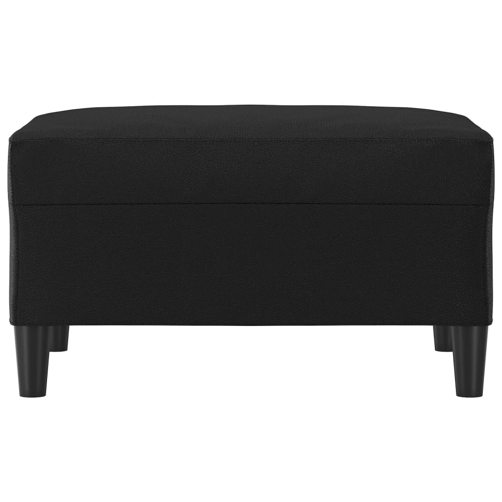 NNEVL Footstool Black 70x55x41 cm Faux Leather