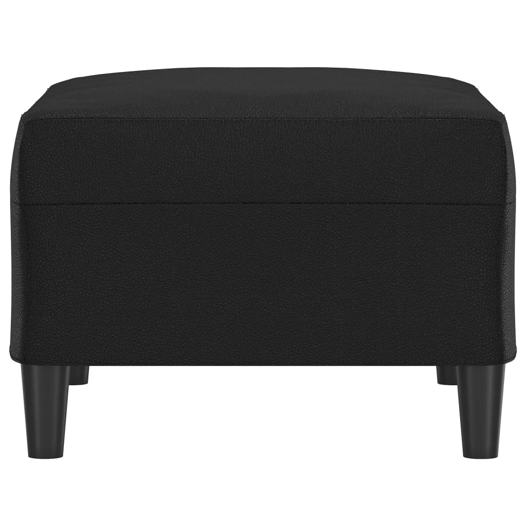 NNEVL Footstool Black 70x55x41 cm Faux Leather