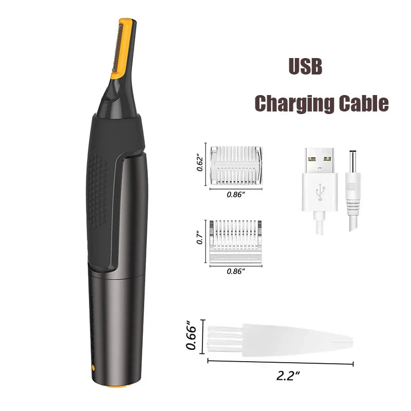 NNEOBA Ultra-Thin Precision Trimmer USB Rechargeable Mini Portable Black