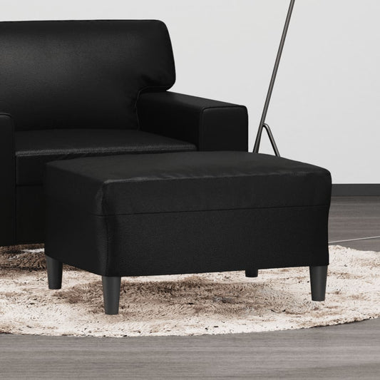NNEVL Footstool Black 70x55x41 cm Faux Leather